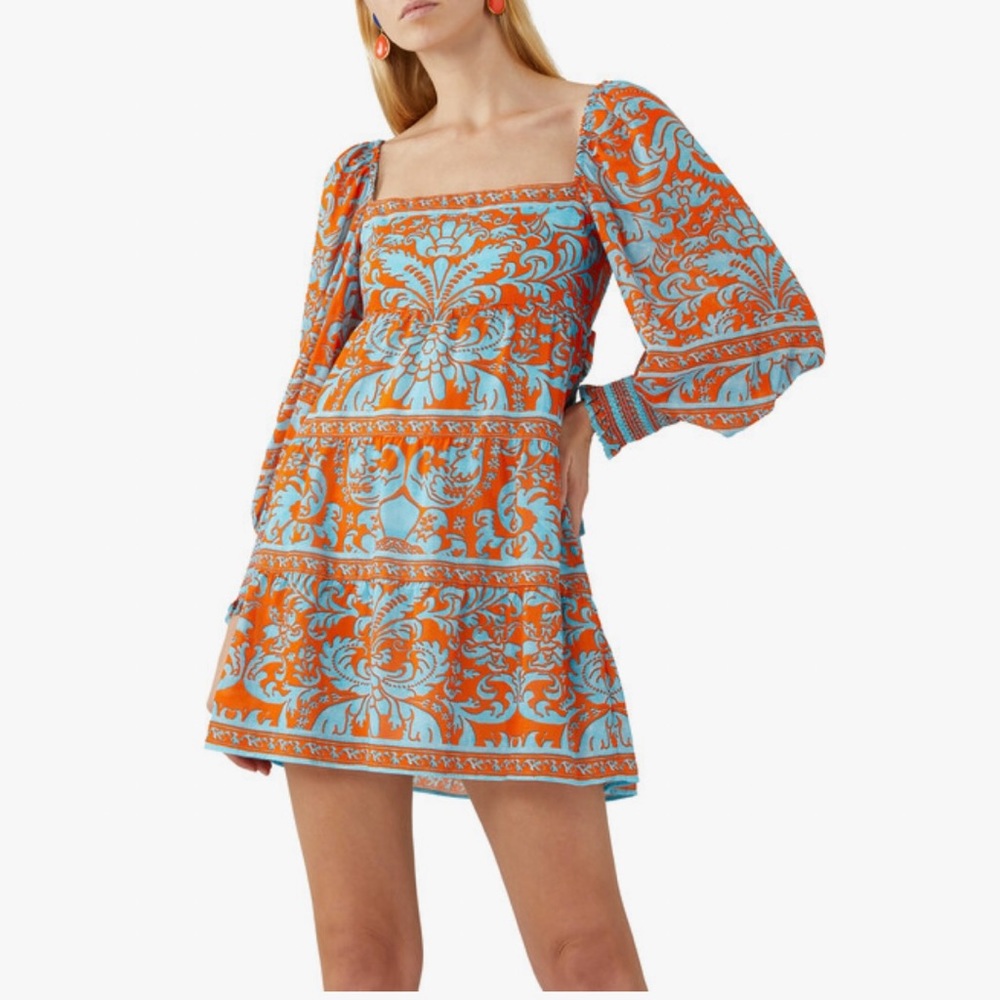 NWOT Alice & Olivia Rowan Tiered Babydoll Dress